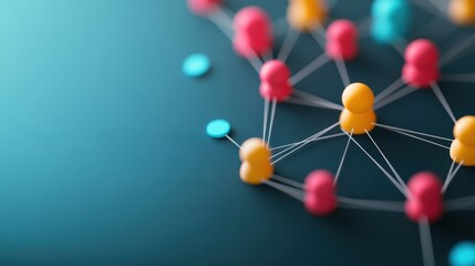 A stylized graphic depicting a social media platform with interconnected users, showcasing the interconnectedness of online communities.