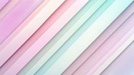 Obraz premium This image features soft pastel diagonal lines in shades of pink and mint, creating a gentle and modern visual effect suitable for backgrounds.