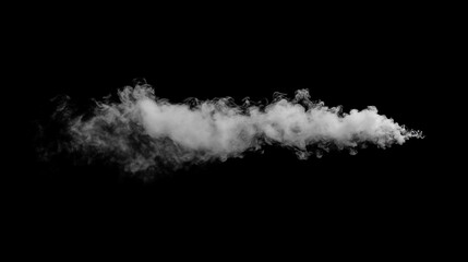 Obraz premium White smoke plume against a dark background, creating a moody atmosphere in the scene