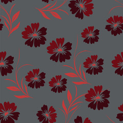 Abstract elegance pattern with floral background.