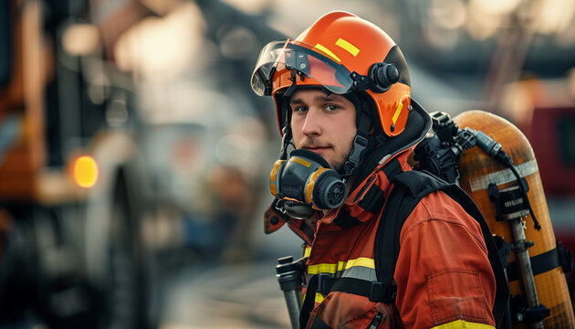 Un pompier &eacute;quip&eacute;