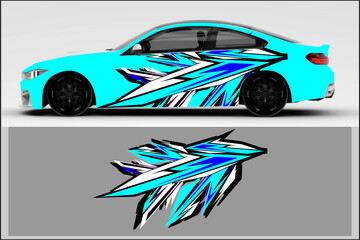Fototapeta premium design vector wrap car, decal car with unique line pattern , looks cool