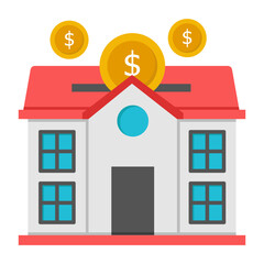 Premium download icon of home savings

