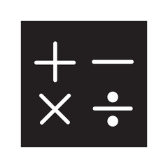 Obraz premium Addition subtraction division multiplication equality sign vector illustration design