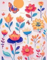 Flowers - Doodle Style Set