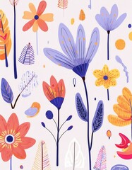 Flowers - Doodle Style Set