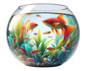 Fish aquarium png Goldfish in a glass jar png small fish aquarium transparent background image