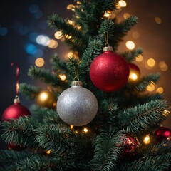 Fototapeta premium Colorful toys create a warm holiday ambiance