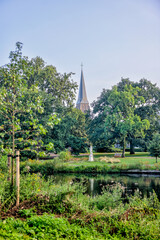 Fototapeta premium Arnhem, Netherlands - August 1, 2024: Landscapes of Musispark in Arnhem, Netherlands 