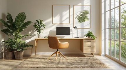 Green design of workplace at home