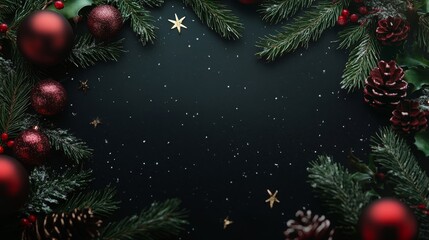 Christmas background with copy space