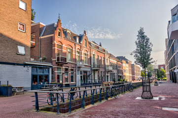 Arnhem, Netherlands - August 1, 2024: Classic architecture of buildings in Arnhem, Netherlands
