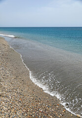 Obraz premium playa de cabo de gata almería orilla olas mar 4M0A2020-as24