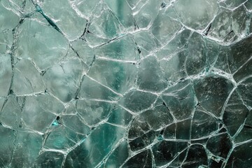 Fototapeta premium Textured abstract background of tempered glass