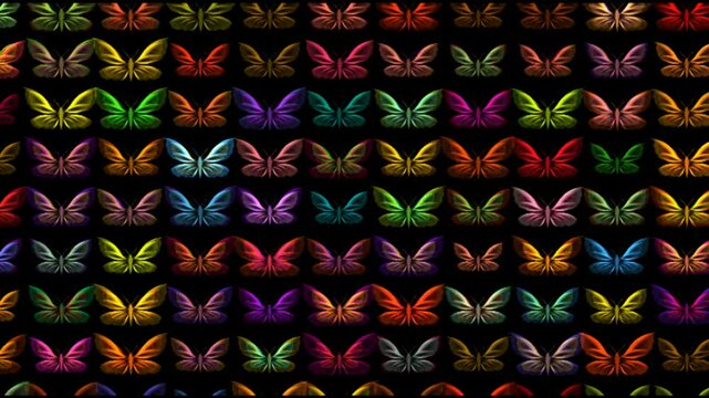 colorful butterfly pattern 