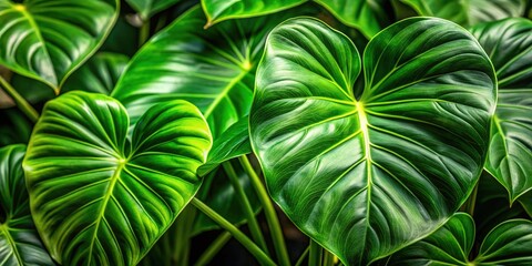 Botanical artistry exhibits the splendor of Philodendrons in captivating compositions.