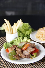 Gourmet Appetizers with Delicate Plating and Fine Ingredients