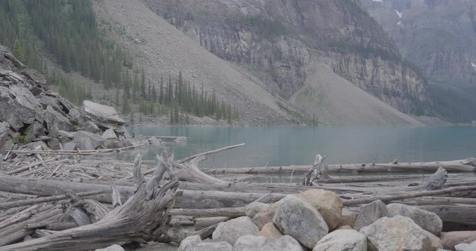 lake in the mountains at the Banff National Park