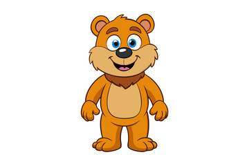 Bear cartoon vector illustration