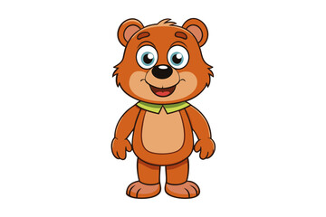 Bear cartoon vector illustration