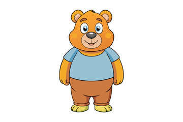 Bear cartoon vector illustration