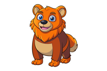Bear cartoon vector illustration