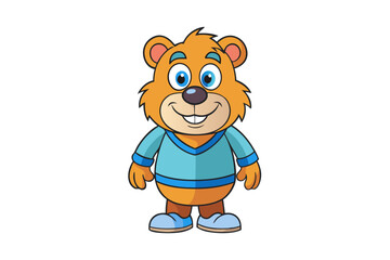 Bear cartoon vector illustration