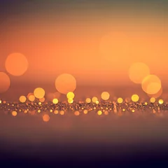 Fotobehang Bokeh lights effect Background © GlambGarb