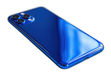 Blue Gaming Phone isolated on transparent background, png file, no background png file