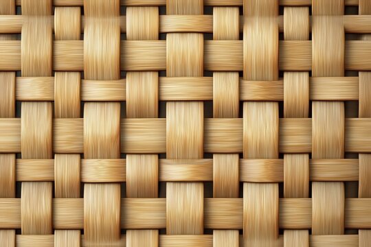 Woven bamboo mat board with a continuous seamless texture pattern