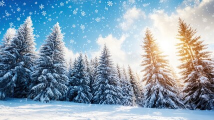 Snowy Forest Landscape