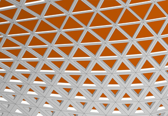 Abstract futuristic architecture vector 3d illustration