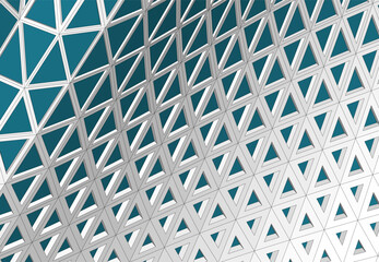Abstract futuristic architecture vector 3d illustration