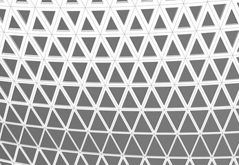 Abstract futuristic architecture vector 3d illustration