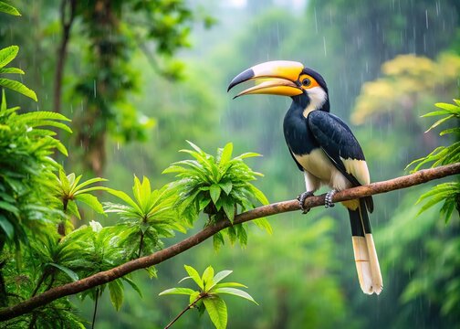 Rangkong, burung kebanggaan Thailand, seruan untuk tindakan melindungi spesies yang terancam ini.
