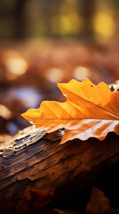 Autumn leaves on the ground