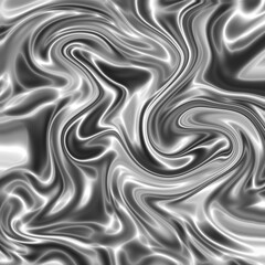 Metallic Silver Background with Abstract Waves