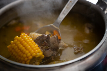 Sancocho dominicano. Uno de los platos típicos de República Dominicana.