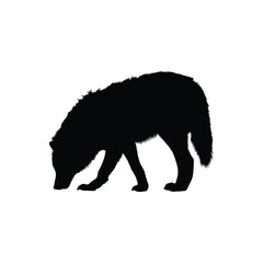 silhouette of a bear