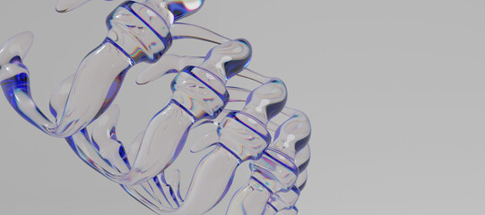 3d glass abstract objects © neurostructure