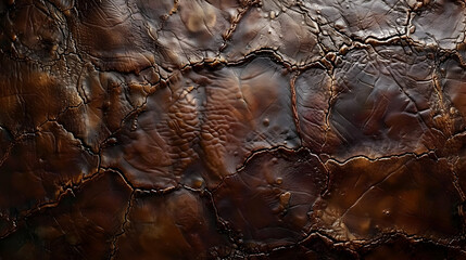 Abstract Brown Background with Cracked Texture