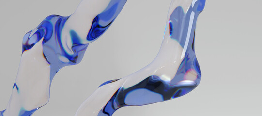 3d glass abstract objects © neurostructure