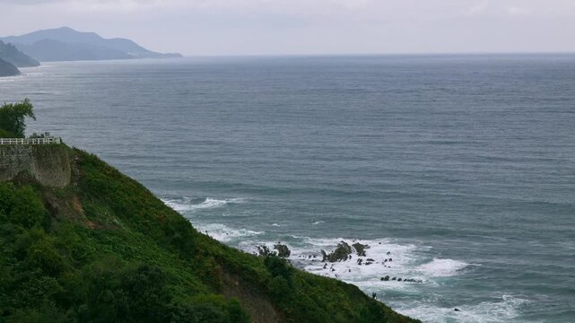 Flysch Begiratokia is part of the basque coast. Deba, Gipuzkoa, Spain.