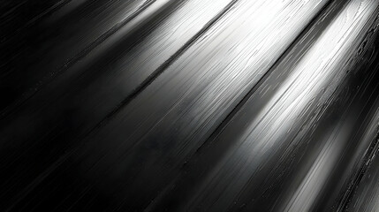 Abstract Black and White Diagonal Stripes Background