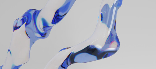 3d glass abstract objects © neurostructure