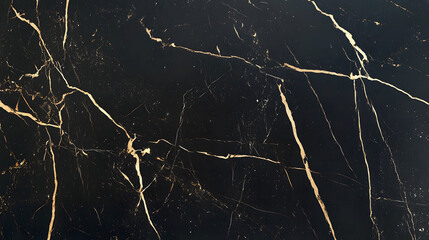Stunning Black Marble Texture with Delicate Gold Accents, Radiating Luxury and Class for Upscale Interiors