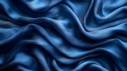 Obraz premium Abstract Blue and Gold Wave Background