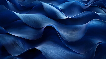 Fototapeta premium Abstract Blue Wave Background Illustration