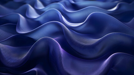 Obraz premium Abstract 3D Wavy Blue Background
