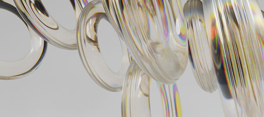 3d glass abstract objects © neurostructure
